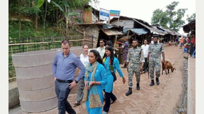 উখিয়া রোহিঙ্গা ক্যাম্প পরিদর্শনে ইউরোপীয় ইউনিয়নের প্রতিনিধি দল